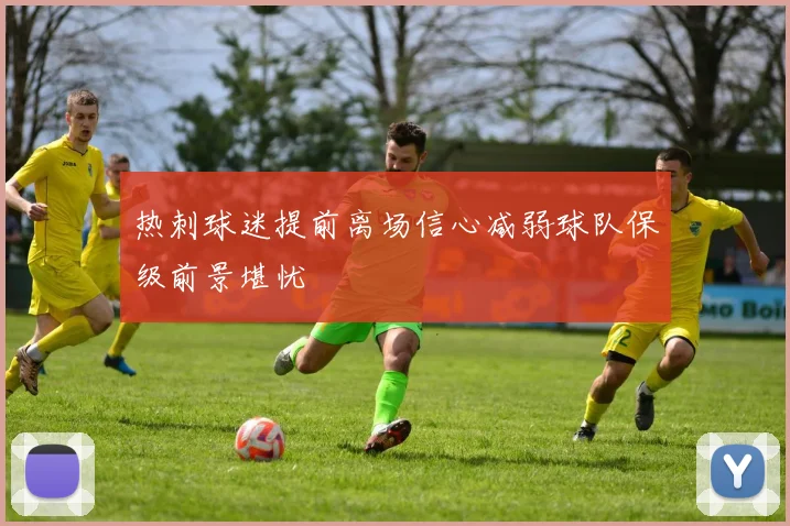 热刺球迷提前离场信心减弱球队保级前景堪忧